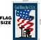 USA Patriotic Memorial Day Garden Flag 12x18 Inches Double Sided 4th of July Independence Day for Garden Outdoor House Yard Outside Decorations